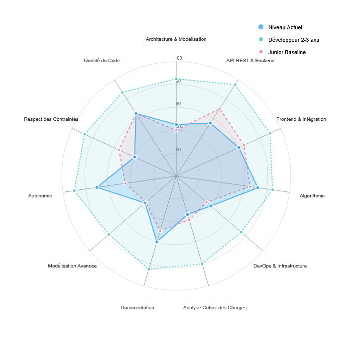 Radar Chart des Compétences